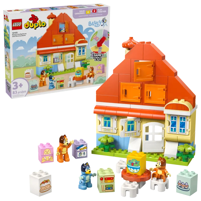 LEGO Casa de familie a lui Blue cu un joc de memorie