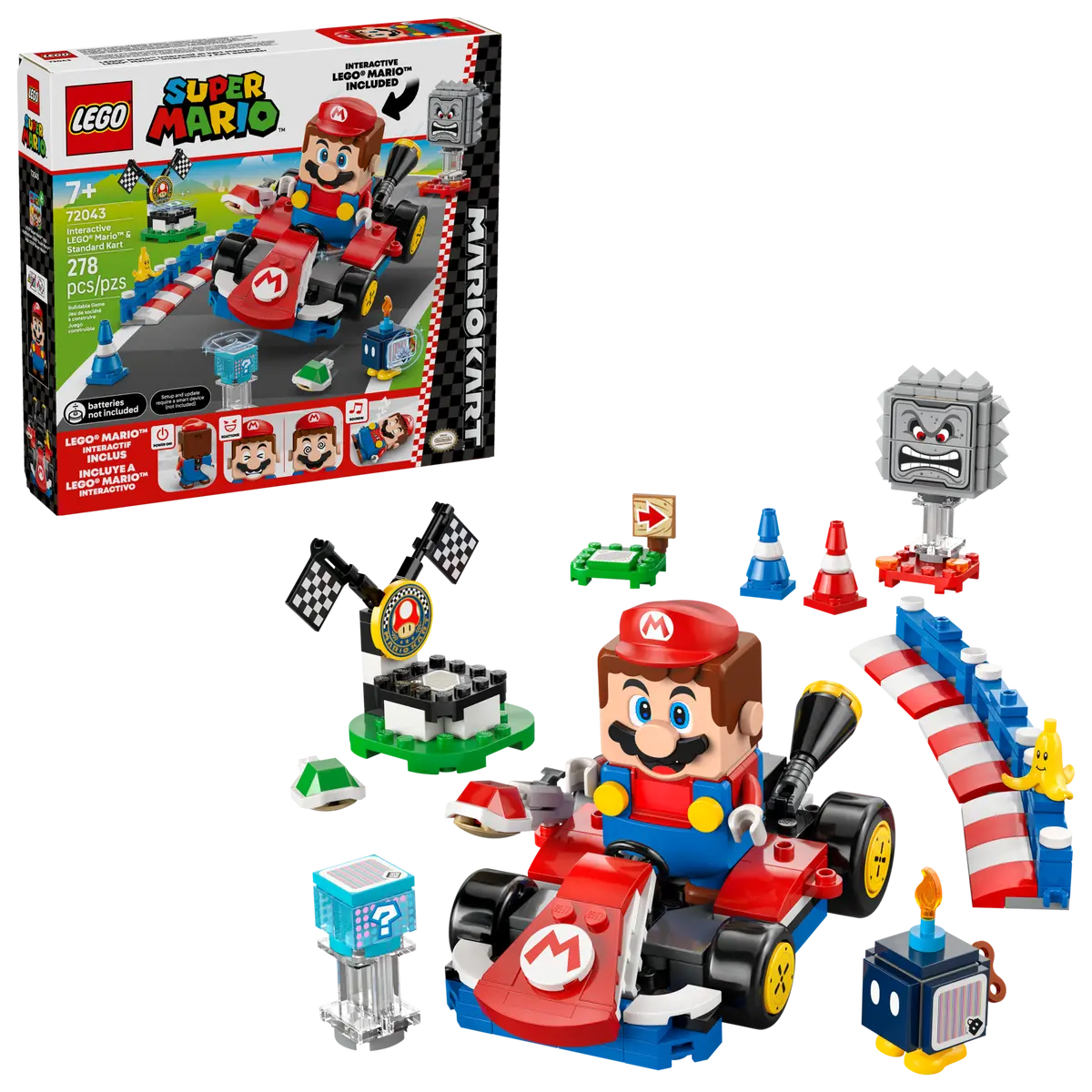 LEGO Super Mario - LEGO Mario Kart™ – LEGO® Mario™ interactiv și Standard Kart