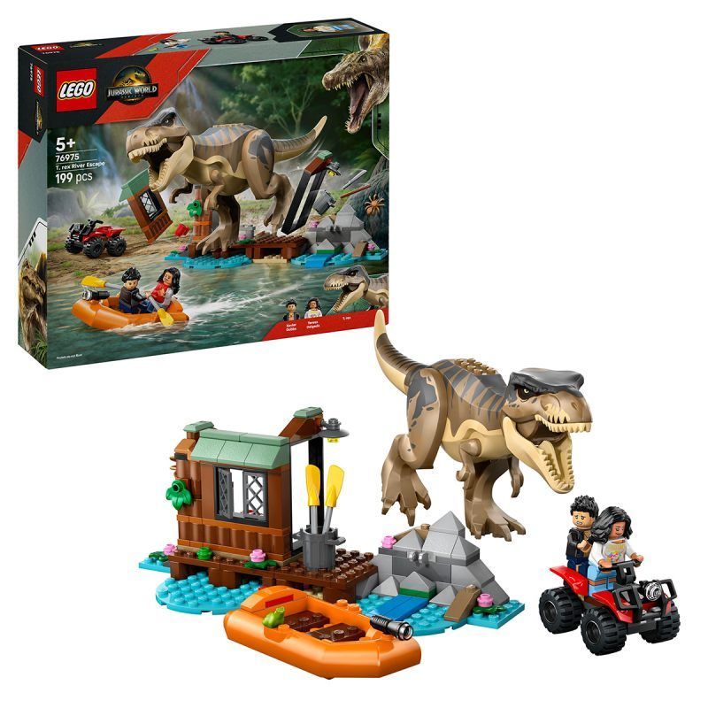 LEGO Evadare pe râu din calea unui T. rex