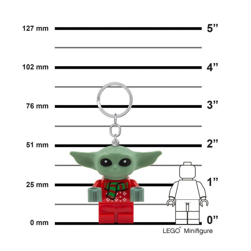 LEGO Breloc cu lanternă Grogu - Baby Yoda Crăciun