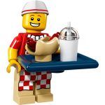 - Minifigurina LEGO seria 17 - Hot Dog Vendor