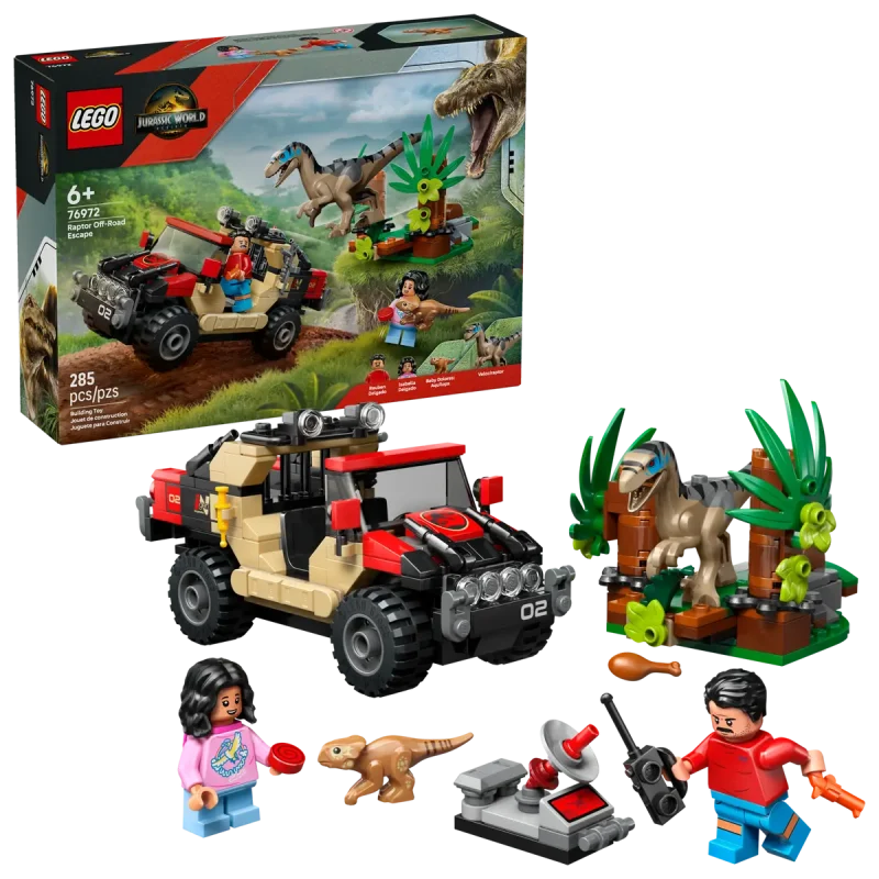 LEGO Evadare off-road din calea unui Velociraptor