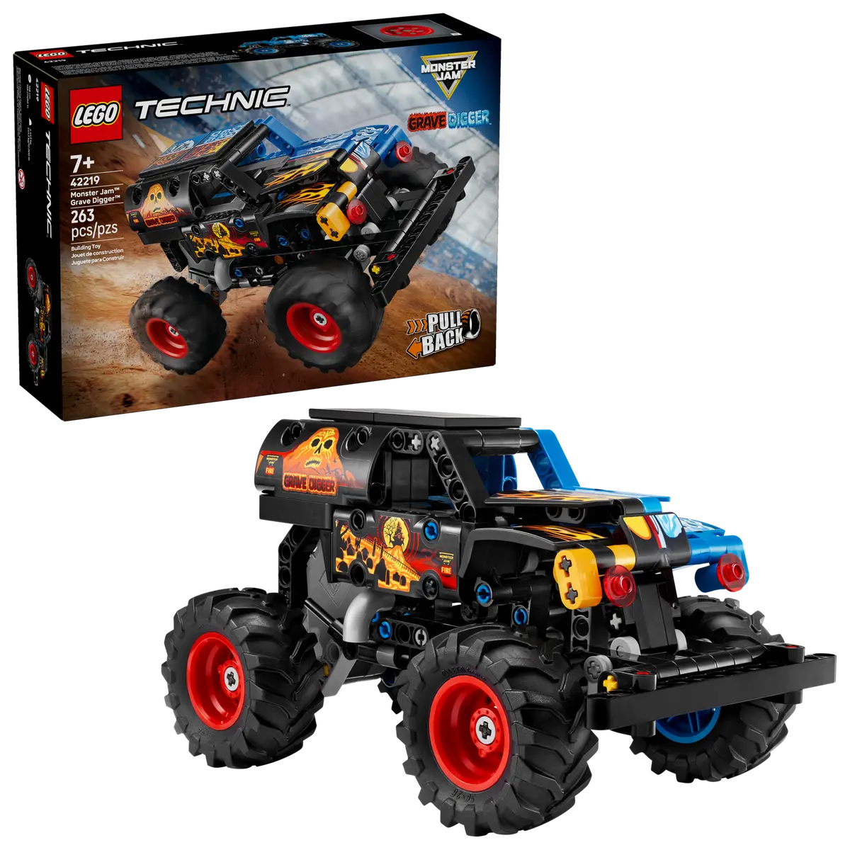 LEGO Monster Jam™ Grave Digger™ Foc și gheață