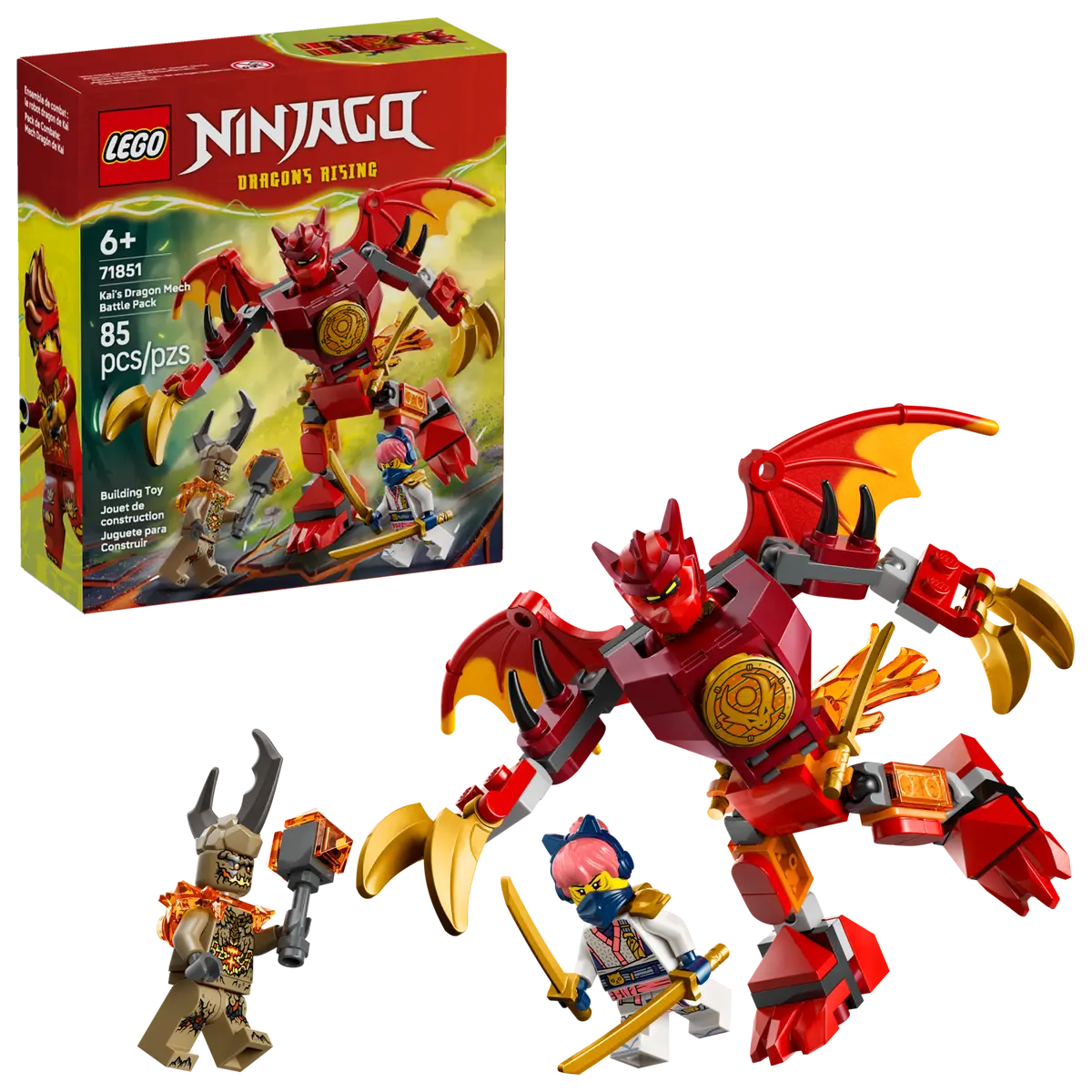 LEGO Pachet de luptă cu robotul dragon al lui Kai