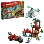 - LEGO Luptă la casa din copac cu vehicule ninja