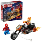 - LEGO Omul Păianjen vs Călărețul fantomă pe motocicletă