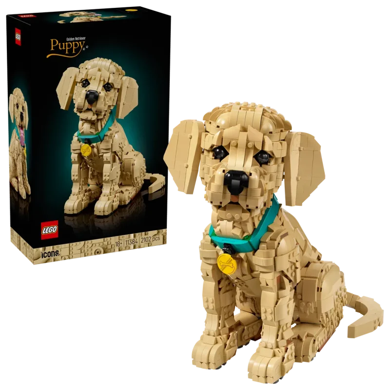 - LEGO Cățeluș Golden Retriever