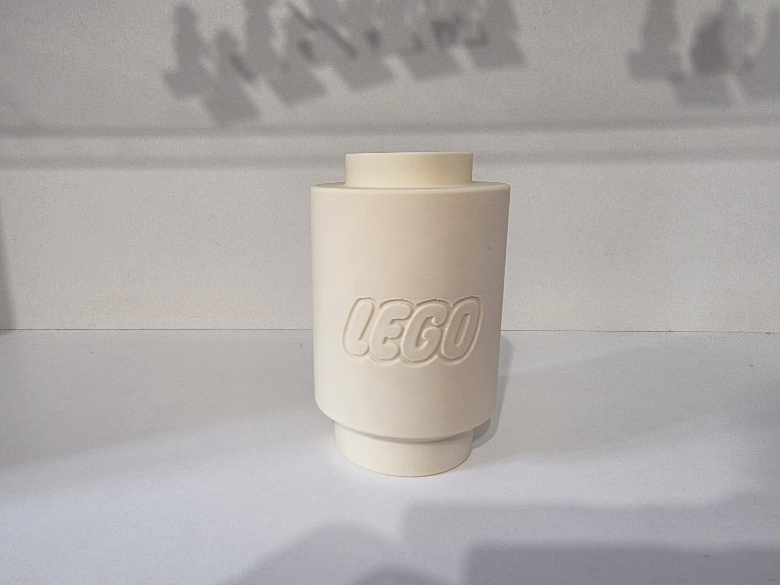 Vază pentru flori LEGO - Albă