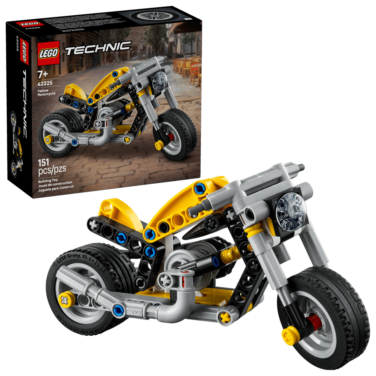 LEGO Motocicletă galbenă