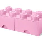 - LEGO Cărămidă de depozitare cu 8 cepuri cu sertare - Roz