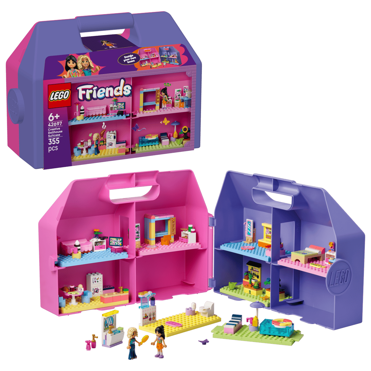 LEGO Valiză-căsuță de păpuși creativă