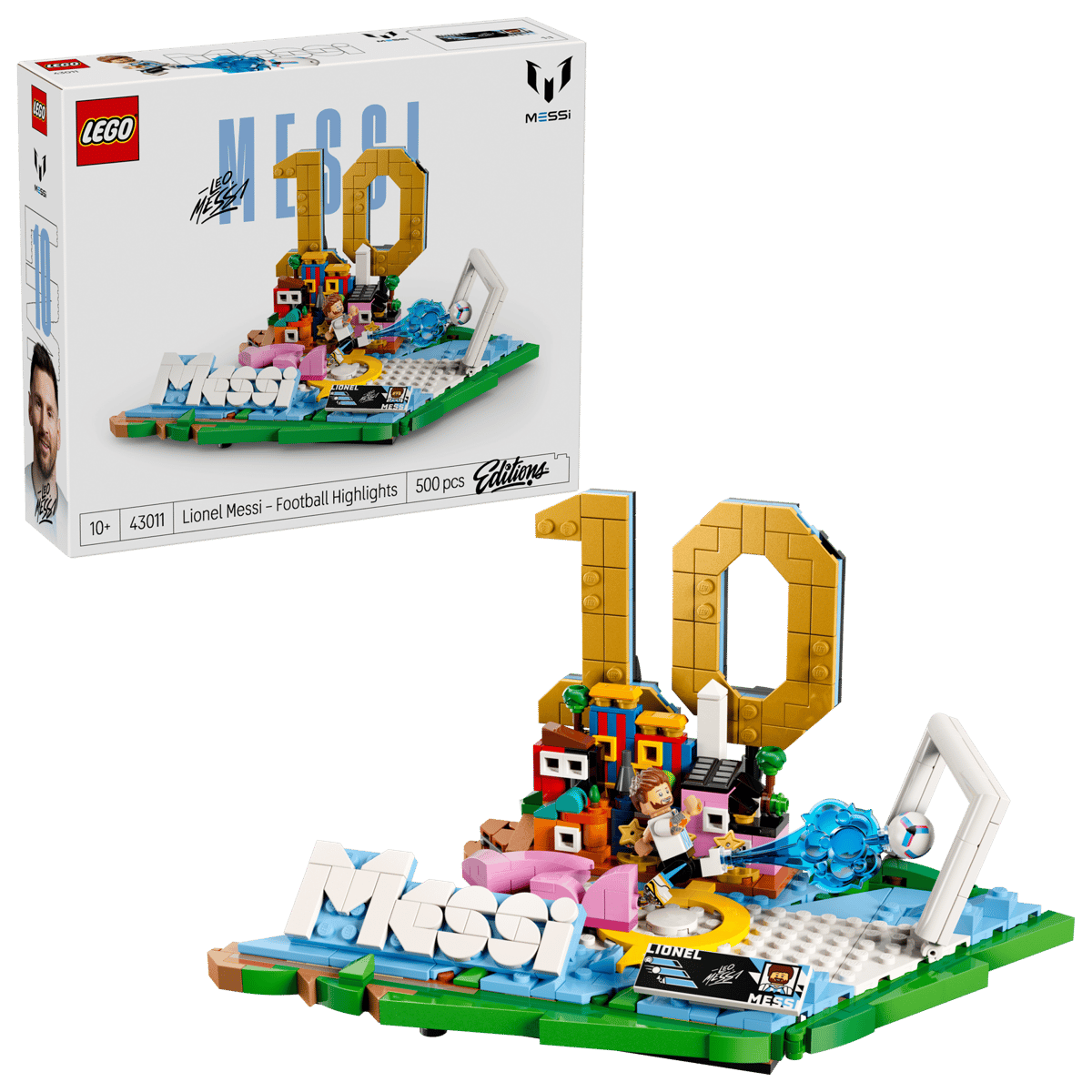 LEGO Seturi emblematice - LEGO Lionel Messi – Momente importante din fotbal