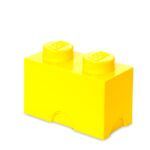 - LEGO Cărămidă de depozitare cu 2 cepuri - Galbenă