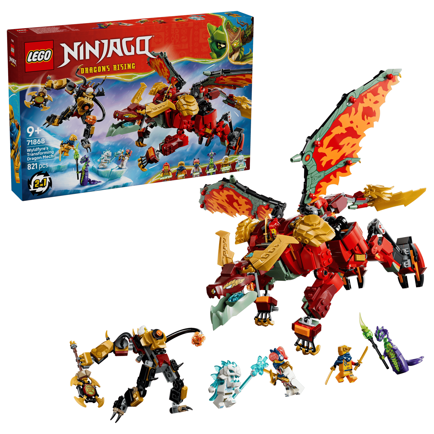 LEGO Robotul dragon transformator al lui Wyldfyre