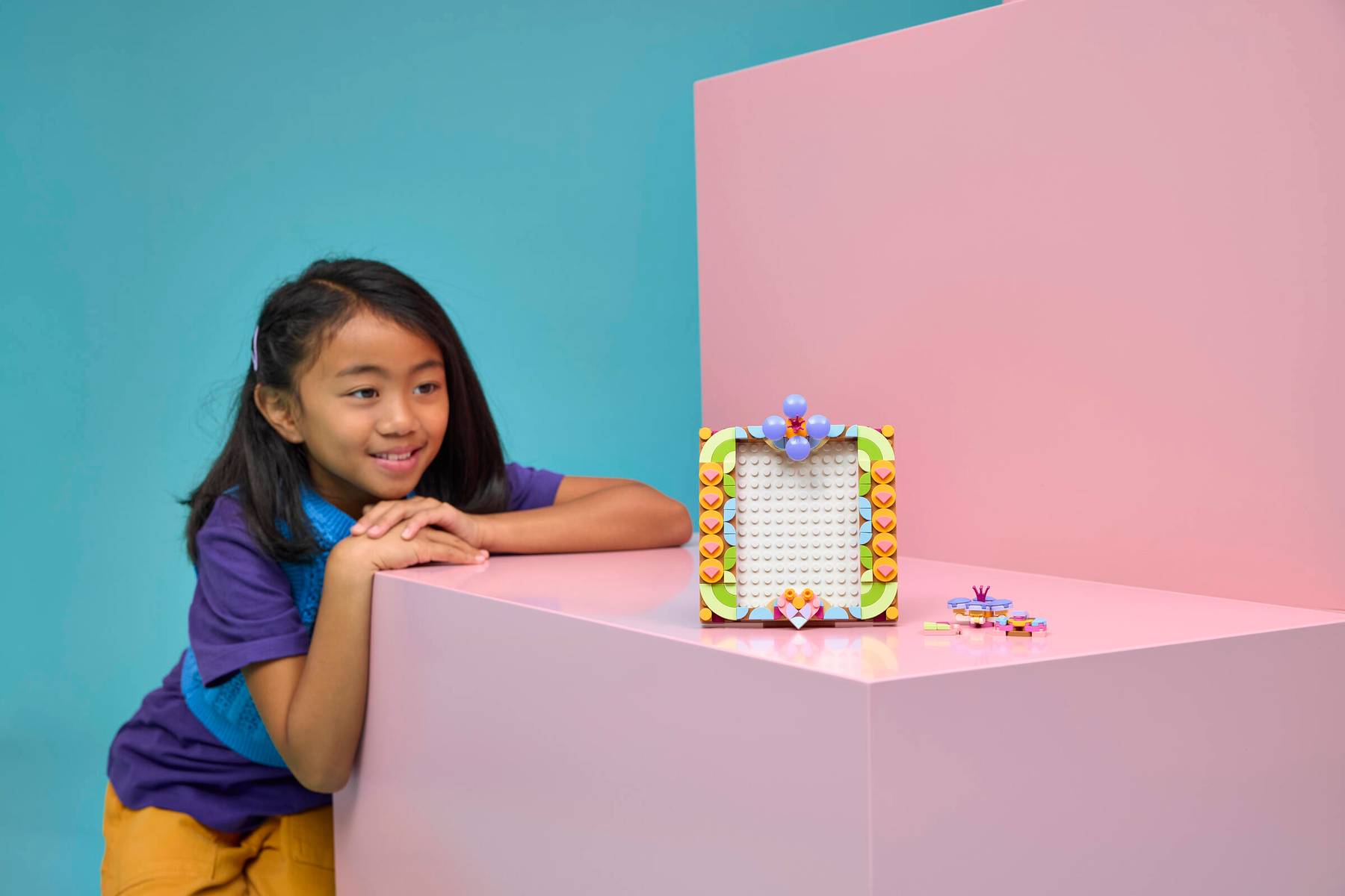 LEGO Tablou decorativ cu artă florală - imagine 4