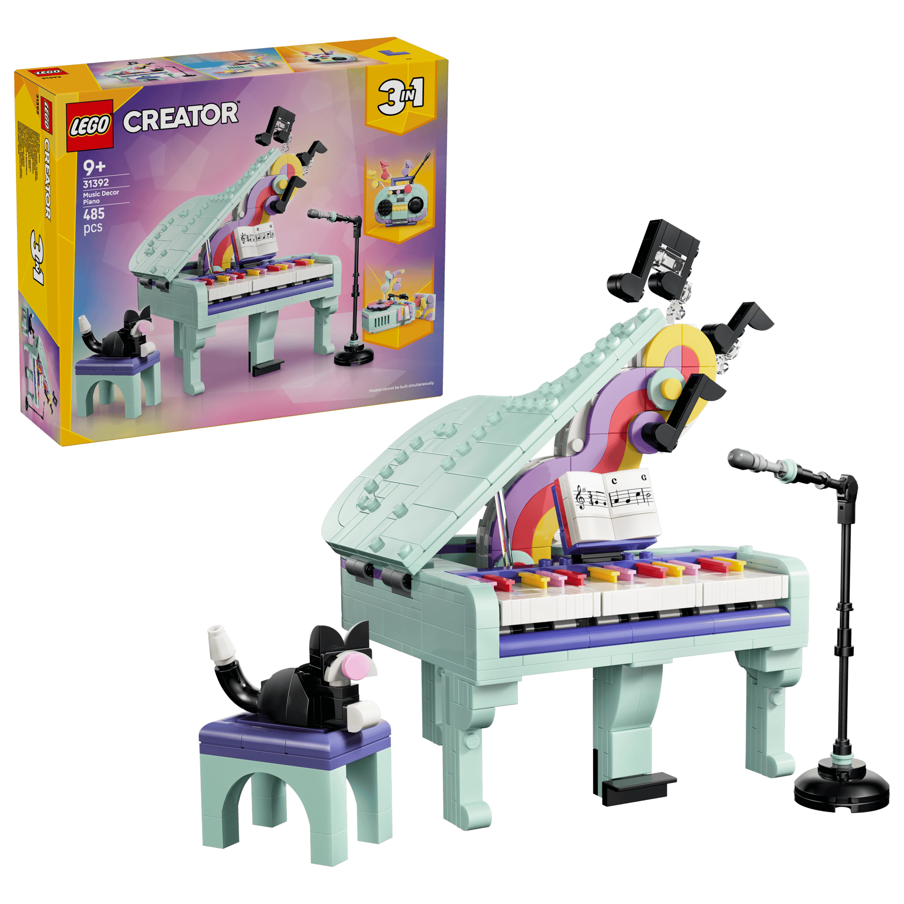 LEGO Pian decorativ cu o pisică