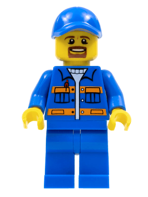 LEGO Blue Jacket with Pockets (cty0556)