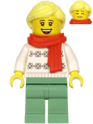 - LEGO Woman - White Turtleneck Sweater (hol216)
