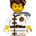 LEGO Minifigurine - LEGO Kai – White Wu-Cru Training Gi (njo0346)