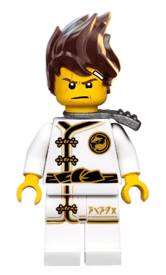LEGO Minifigurine - LEGO Kai – White Wu-Cru Training Gi (njo0346)