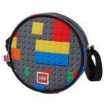- LEGO Geantă rotundă crossbody - Colorful Bricks