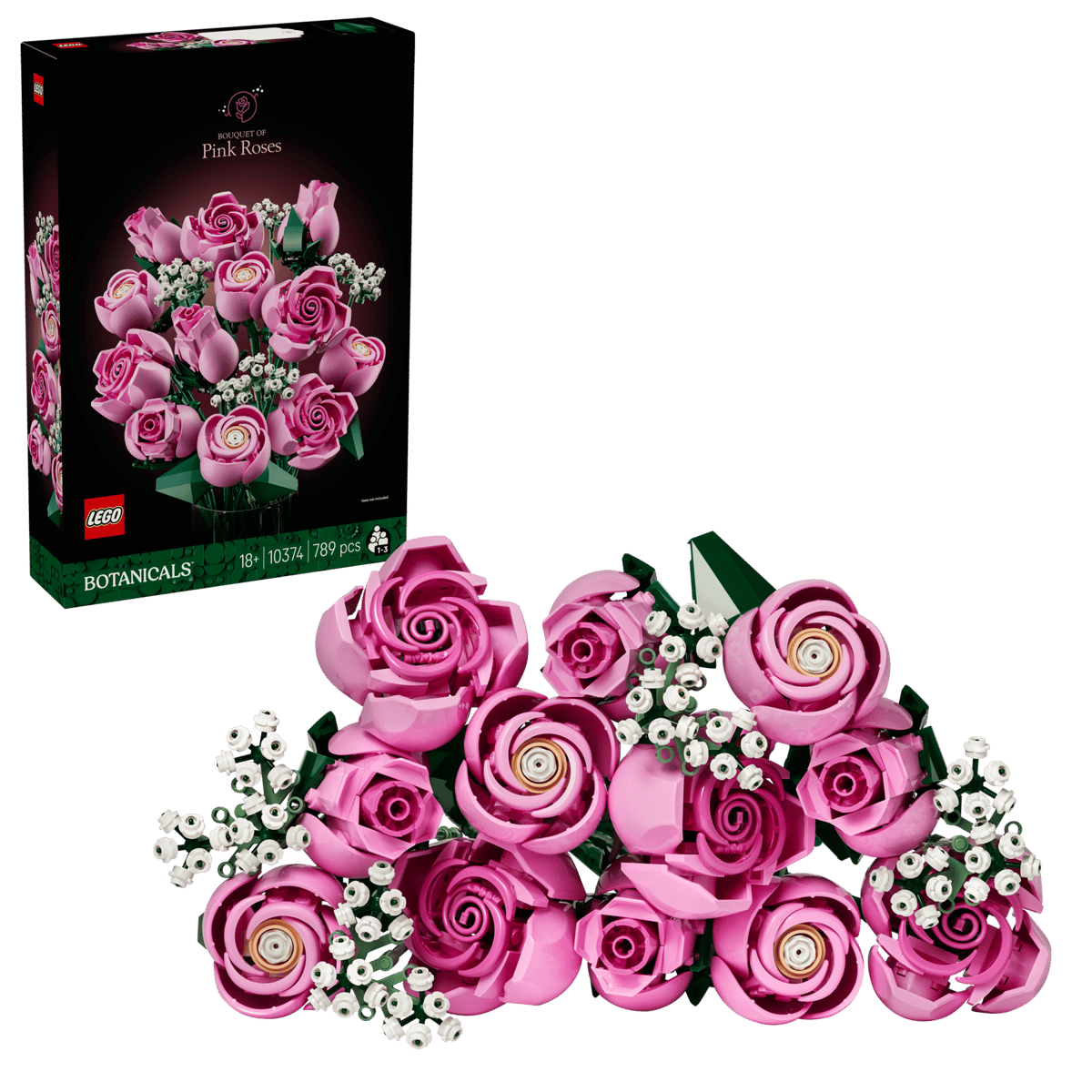 LEGO Buchet de trandafiri roz