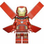 - LEGO Iron Man - Silver Hexagon on Chest (sh0673)