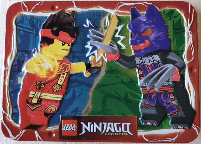 LEGO Kai vs. Wolf Mask Warrior metal box