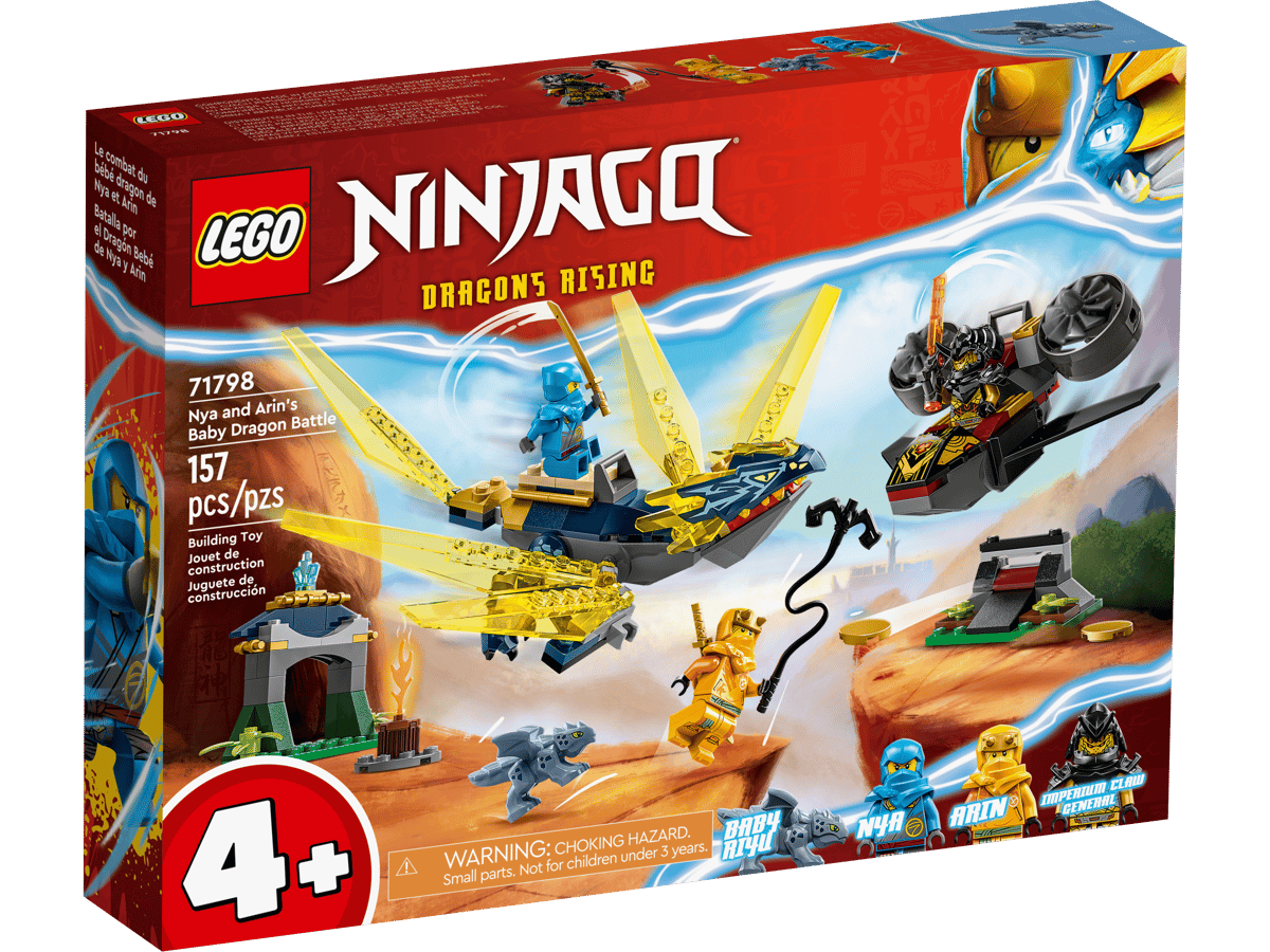 LEGO Ninjago - LEGO Bătălia puiului de dragon al Nyei și al lui Arin (desigilat)