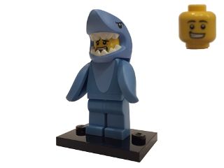 Minifigurina LEGO seria 15 - Shark Suit Guy