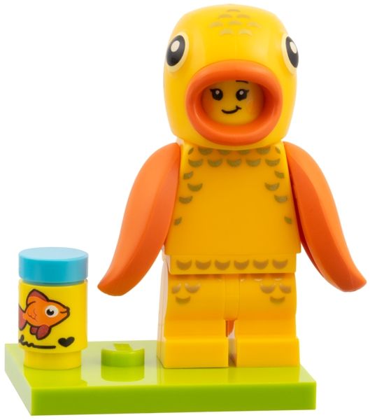 LEGO Minifigurina seria 28: Goldfish Costume Fan