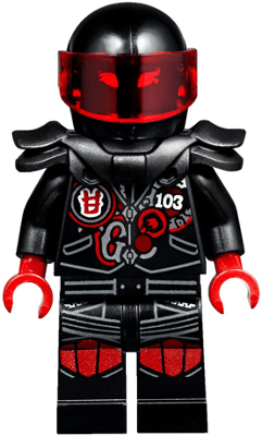 LEGO  Mr. E - Biker Vest with Number 103 (njo0385)
