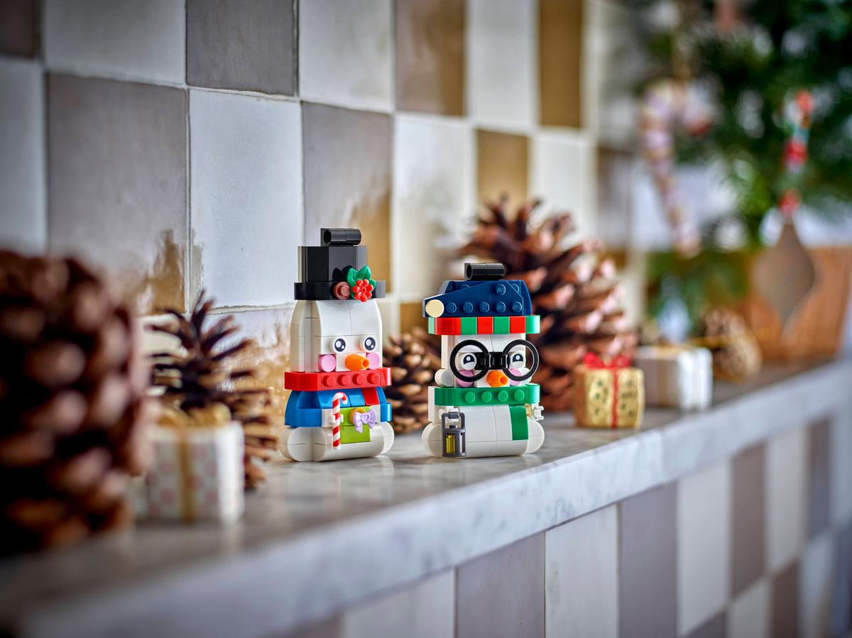 LEGO Ornamente în formă de om de zăpadă - imagine 2