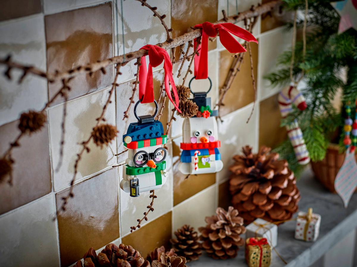 LEGO Ornamente în formă de om de zăpadă - imagine 3