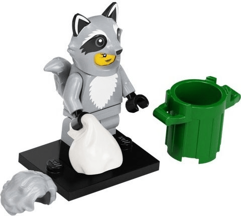 LEGO Minifigurine Seria 22 - Raccoon Costume Fan