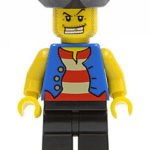 - LEGO Pirate Blue Vest (pi127)