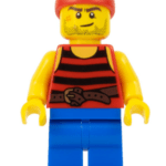 - LEGO Pirate 3 - Black and Red Stripes (pi161)