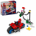 - LEGO Urmărire pe motocicletă: Omul Păianjen vs Doc Ock