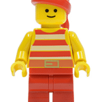 - LEGO Pirate Red / White Stripes Shirt (pi046)