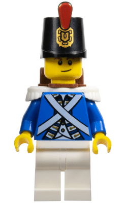 LEGO Bluecoat Soldier 2 - Lopsided Smile (pi043)