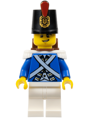 LEGO Bluecoat Soldier 3 - Lopsided Smile (pi154)