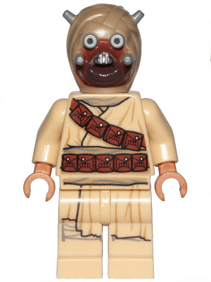 LEGO Tusken Raider - Dark Tan Head with Spikes (sw1074)